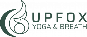 Logo Upfox Yoga and Breath in Moosgruen