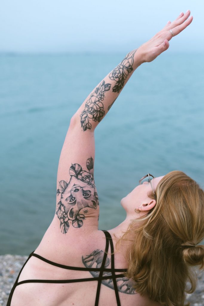 Yoga Haltung Seitbeuge