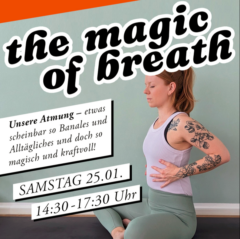 Flyer Magic of Breath, Breathwork-Workshop im Januar 2025